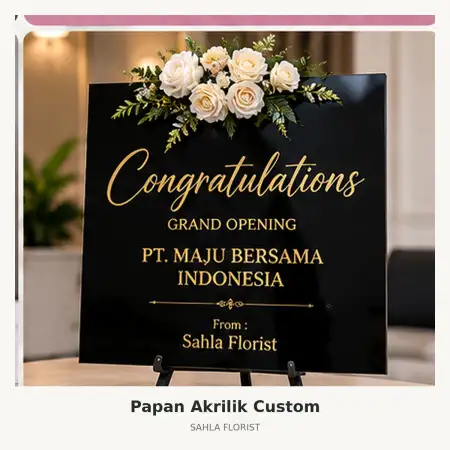 Papan Bunga Akrilik Tb Simatupang